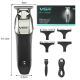 Tondeuse De Finition Sans Fil Rechargeable USB Autonomie 4 Heures Niveau Sonore 50 Décibels Avec 3 Guides - www.yonis-shop.com