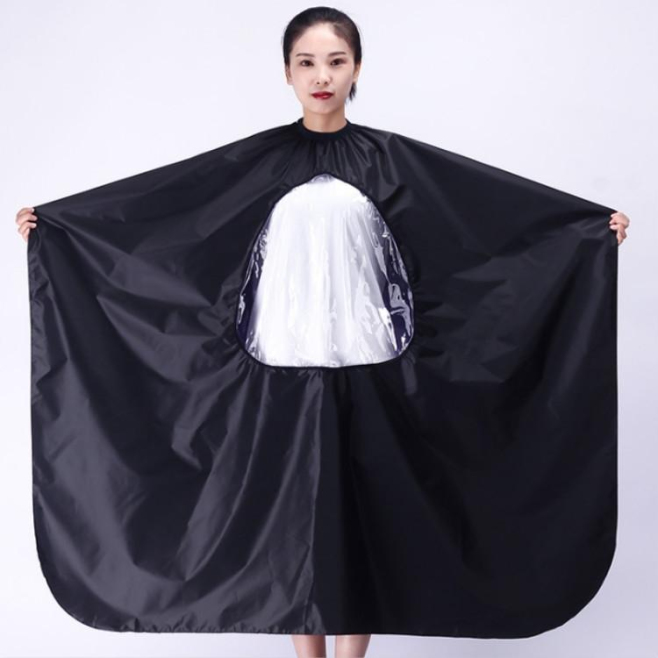 Cape De Coupe Adulte Pour Coiffure À Domicile Et Salon Imperméable Transparente Antistatique Polyester 160 X 115 Cm - www.yon...