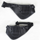 Sac Banane De Coiffeur Porte Outils En Cuir PU Capacité 6 Ciseaux Noir 43 X 18 Cm - www.yonis-shop.com