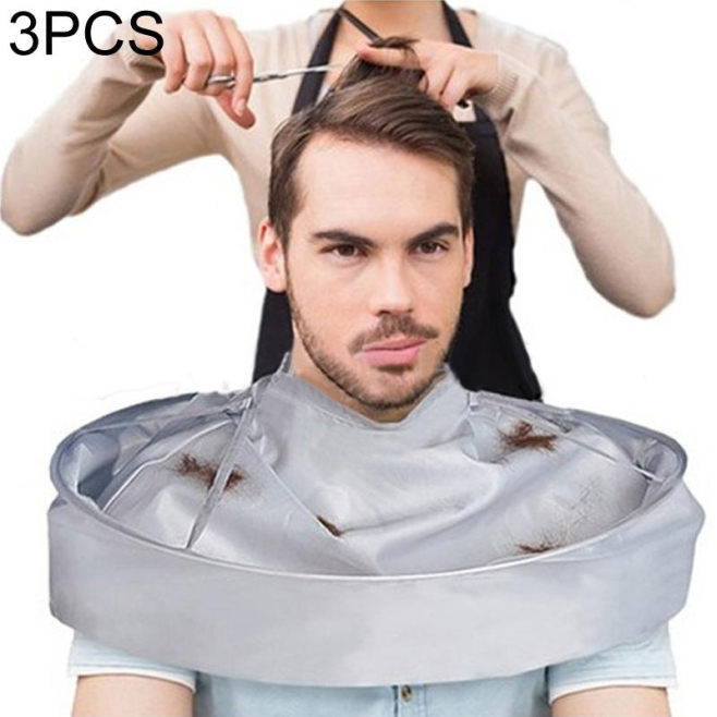 Cape De Coupe De Cheveux 3 Pièces Avec Récupérateur De Cheveux Ajustable Et Pliable Maison Salon - www.yonis-shop.com