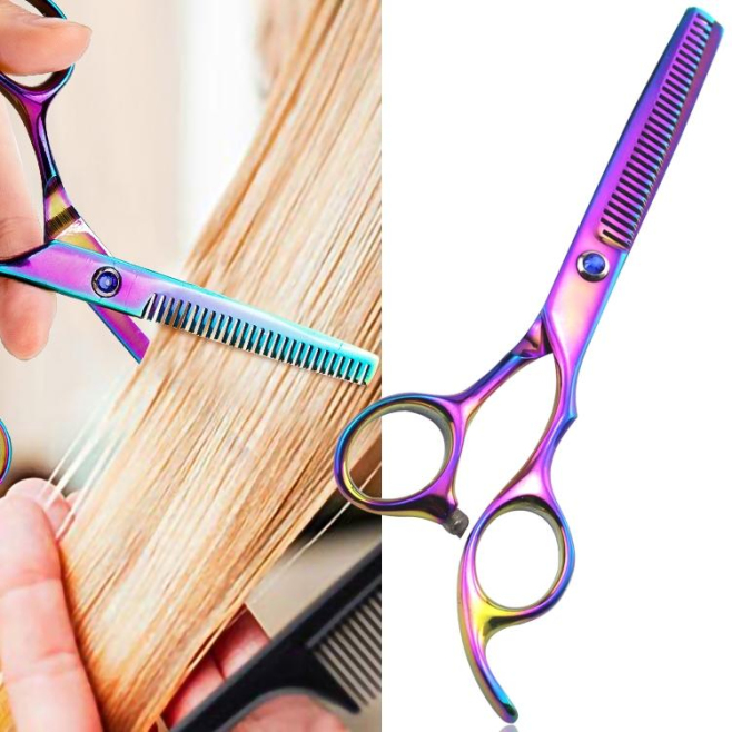 Ciseaux À Effiler Professionnels Pour Coiffeur Et Barbier En Acier Inoxydable 6Cr13 6 Pouces Dureté 62 HRC - www.yonis-shop.com