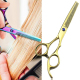 Ciseaux À Effiler Professionnels Pour Coiffeur Et Barbier En Acier Inoxydable 6Cr13 6 Pouces Dureté 62 HRC - www.yonis-shop.com