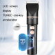 Tondeuse À Cheveux Électrique Pour Homme Avec Lames En Céramique Écran LCD Turbo Autonomie 150 Minutes Et 5 Réglages - www.yo...
