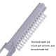 Pinces À Permanente 25 Pièces Pour Mise En Plis Sans Marques À Dents Rondes Et Lisses Et Rainure Creuse - www.yonis-shop.com