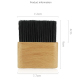 Brosse De Nettoyage De Nuque Et Visage Après Coupe Nylon Doux Manche En Hêtre Pour Salon Et Maison - www.yonis-shop.com