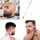 Lot De 2 Kits De Traçage De Barbe Avec Règle De Contour Stylo Et Élastique En PP Flexible - www.yonis-shop.com