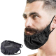 Protège-Barbe Homme Anti-Taches Double Épaisseur Ajustable Élastique Résistant À L’Huile Facile À Nettoyer - www.yonis-shop.com