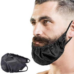 Protège-Barbe Homme Anti-Taches Double Épaisseur Ajustable Élastique Résistant À L’Huile Facile À Nettoyer