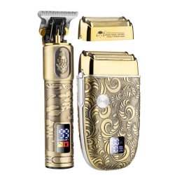 Tondeuse À Cheveux Et Rasoir Électrique 2 En 1 Pour Homme Crâne Rasé Lavable USB Écran LED Double Tête Flottante - www.yonis-...