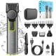 Tondeuse Barbe Homme 4 En 1 Étanche IPX5 Avec Têtes T Blade Rasage Nez Recharge USB-C Peignes 3 À 12 mm - www.yonis-shop.com