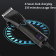 Kit De Tondeuses À Cheveux Électriques Pour Homme Avec Affichage LCD 12 Sabots Et Vitesses Réglables USB - www.yonis-shop.com