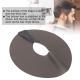 Cape De Coiffure En Silicone Petite Rouge Imperméable Antidérapante Avec Aimant Pour Coupe Et Coloration - www.yonis-shop.com