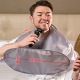 Cape De Rasage Pour Barbe Récupérateur De Poils Pliable Portable En Polyester Gris Argenté 65 X 56 Cm - www.yonis-shop.com