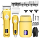 Kit De Tondeuses À Cheveux Et Rasage 3 Pièces Pour Homme Lames En Acier Écran LCD Autonomie Jusqu’à 180 Minutes - www.yonis-s...