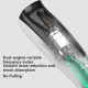 Tondeuse À Cheveux Rechargeable Pour Bébés Adultes Et Animaux Avec Aspiration Silencieuse Lame Céramique Et Autonomie 45 Min ...