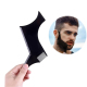 Peigne Pochoir De Mise En Forme De Barbe Pour Homme 3 Pièces Plastique PS Noir 14x18x0.3 cm - www.yonis-shop.com