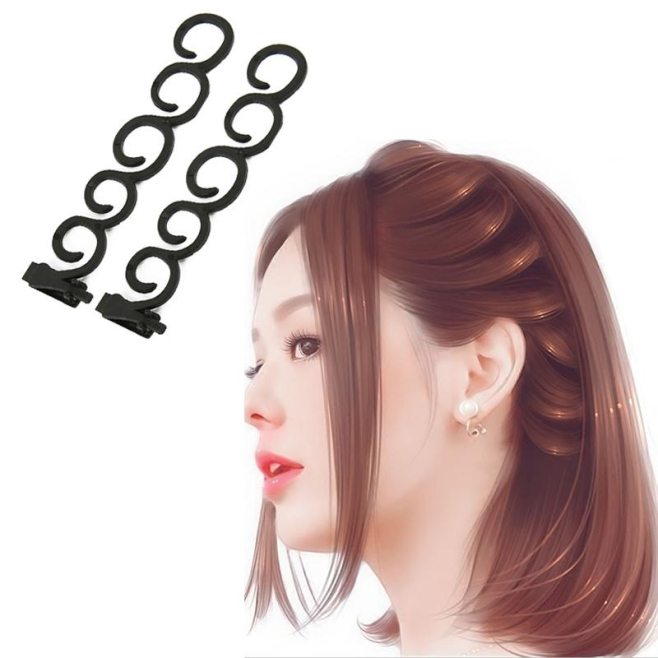 Pince À Cheveux Tresseuse Pour Queue Twist Et Coiffure Fleur Décorative En Plastique 13,5 Cm - www.yonis-shop.com