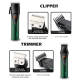 Tondeuse À Cheveux Avec Affichage LED Tête En Acier Inoxydable Batterie 2000 mAh Recharge USB Et 8 Sabots - www.yonis-shop.com