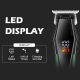 Tondeuse À Cheveux Avec Affichage LED Tête En Acier Inoxydable Batterie 2000 mAh Recharge USB Et 8 Sabots - www.yonis-shop.com