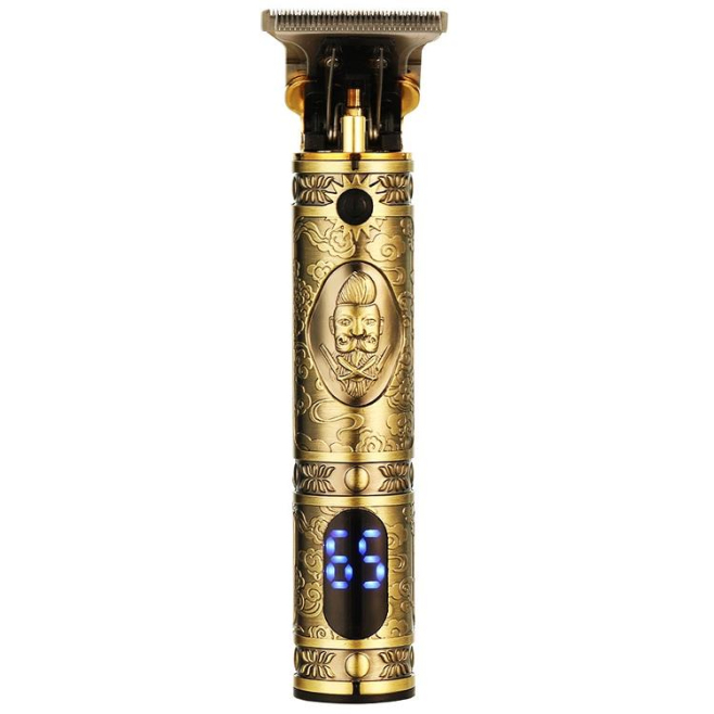 Tondeuse À Cheveux USB Rechargeable Avec Affichage LED Autonomie 180 Minutes Tête Inox Lavable 3 Sabots 1 À 3 mm - www.yonis-...