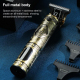 Tondeuse À Cheveux USB Rechargeable Avec Affichage LED Autonomie 180 Minutes Tête Inox Lavable 3 Sabots 1 À 3 mm - www.yonis-...