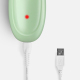 Tondeuse À Cheveux Pour Enfant Rechargeable USB À Lame Céramique Tête Arrondie Lavable Avec Sabot - www.yonis-shop.com
