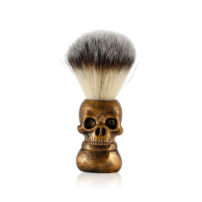 Blaireau De Rasage Avec Bol À Mousse Nylon Souple Acier Inoxydable Et Résine Sculptée - www.yonis-shop.com