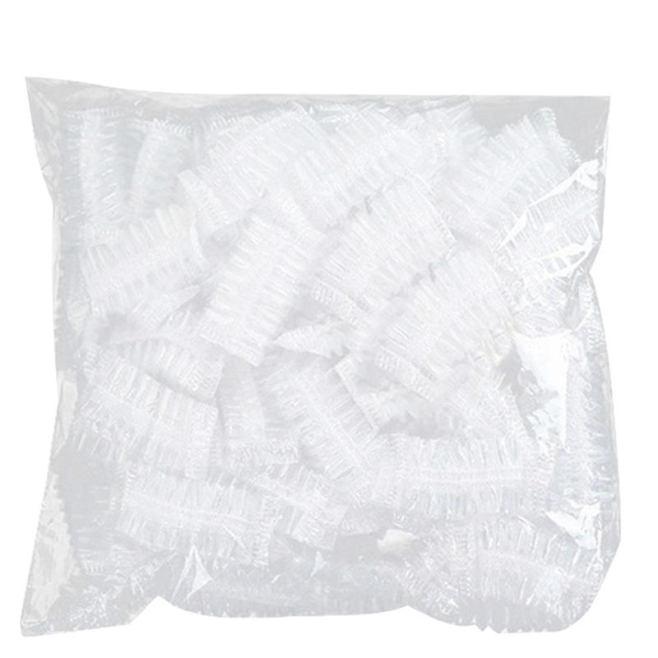 Protège-Oreilles Jetables Imperméables Pour Teinture Et Bain En PE Souple Blanc 100 Pièces Élastiques Sans Odeur - www.yonis-...