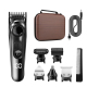 Tondeuse Homme Multifonction 5 En 1 Pour Cheveux Barbe Et Rasage 5 Têtes Sabot Réglable 1 À 10 Mm Écran LCD USB - www.yonis-s...