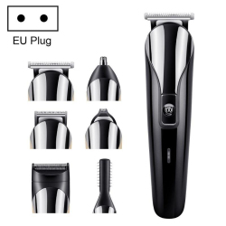 Tondeuse Électrique 6 En 1 Pour Cheveux Et Corps Rechargeable USB Avec Têtes Inox Et Guides De Coupe De 1 À 12 Mm - www.yonis...