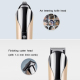 Tondeuse Électrique 6 En 1 Pour Cheveux Et Corps Rechargeable USB Avec Têtes Inox Et Guides De Coupe De 1 À 12 Mm - www.yonis...