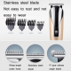 Tondeuse Électrique 6 En 1 Pour Cheveux Et Corps Rechargeable USB Avec Têtes Inox Et Guides De Coupe De 1 À 12 Mm - www.yonis...