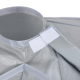 Cape De Coiffure En PE Pour Coupe Teinture Et Permanente Imperméable Pliable Avec Tour De Cou Réglable 60 Cm Grise - www.yoni...