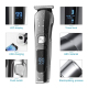 Tondeuse Électrique Homme 6 En 1 Étanche IPX6 Pour Barbe Nez Et Corps Avec Écran LED Et 80 Minutes D’Autonomie - www.yonis-sh...