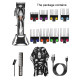 Tondeuse À Cheveux Rechargeable USB Type C 10000 Tr Min 1 H 30 D’Autonomie 8 Sabots De Coupe 1.5 À 25 Mm - www.yonis-shop.com