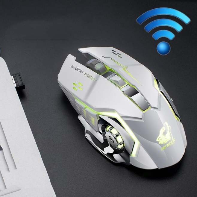 Souris Gaming Sans Fil Rechargeable 2400 DPI 6 Boutons Capteur PMW3389 Silencieuse Portée 10 m - www.yonis-shop.com
