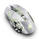 Souris Gaming Sans Fil Rechargeable 2400 DPI 6 Boutons Capteur PMW3389 Silencieuse Portée 10 m - www.yonis-shop.com