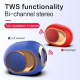 Enceinte Bluetooth Sans Fil Étanche 5W Avec Basses Renforcées Autonomie 5 À 8H TWS USB AUX Carte TF Mains Libres - www.yonis-...