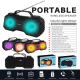 Enceinte Bluetooth Avec Lampe Torche LED TWS FM 2 X 3 W Appels Mains Libres Et Carte TF - www.yonis-shop.com