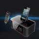 Radio Réveil Bluetooth Avec Enceinte Stéréo NFC Double Alarme FM Et Charge USB Apple Android - www.yonis-shop.com