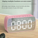Enceinte Bluetooth Portable Avec Radio FM Réveil Double Alarme Affichage LED Miroir Et Batterie 1400 mAh - www.yonis-shop.com