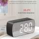 Enceinte Bluetooth Portable Avec Radio FM Réveil Double Alarme Affichage LED Miroir Et Batterie 1400 mAh - www.yonis-shop.com