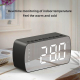 Enceinte Bluetooth Portable Avec Radio FM Réveil Double Alarme Affichage LED Miroir Et Batterie 1400 mAh - www.yonis-shop.com