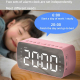 Enceinte Bluetooth Portable Avec Radio FM Réveil Double Alarme Affichage LED Miroir Et Batterie 1400 mAh - www.yonis-shop.com