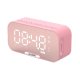 Enceinte Bluetooth Portable Avec Radio FM Réveil Double Alarme Affichage LED Miroir Et Batterie 1400 mAh - www.yonis-shop.com