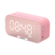 Enceinte Bluetooth Portable Avec Radio FM Réveil Double Alarme Affichage LED Miroir Et Batterie 1400 mAh - www.yonis-shop.com