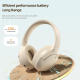 Casque Audio Bluetooth À Réduction Active Du Bruit ANC Pour Bureau Et Études Pliable 8 H Type C - www.yonis-shop.com