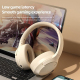 Casque Audio Bluetooth À Réduction Active Du Bruit ANC Pour Bureau Et Études Pliable 8 H Type C - www.yonis-shop.com