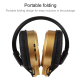 Casque Audio De Sport Sans Fil Et Filaire Avec Écran LCD Radio FM Et Lecteur Micro SD Pliable - www.yonis-shop.com
