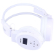 Casque Audio De Sport Sans Fil Et Filaire Avec Écran LCD Radio FM Et Lecteur Micro SD Pliable - www.yonis-shop.com